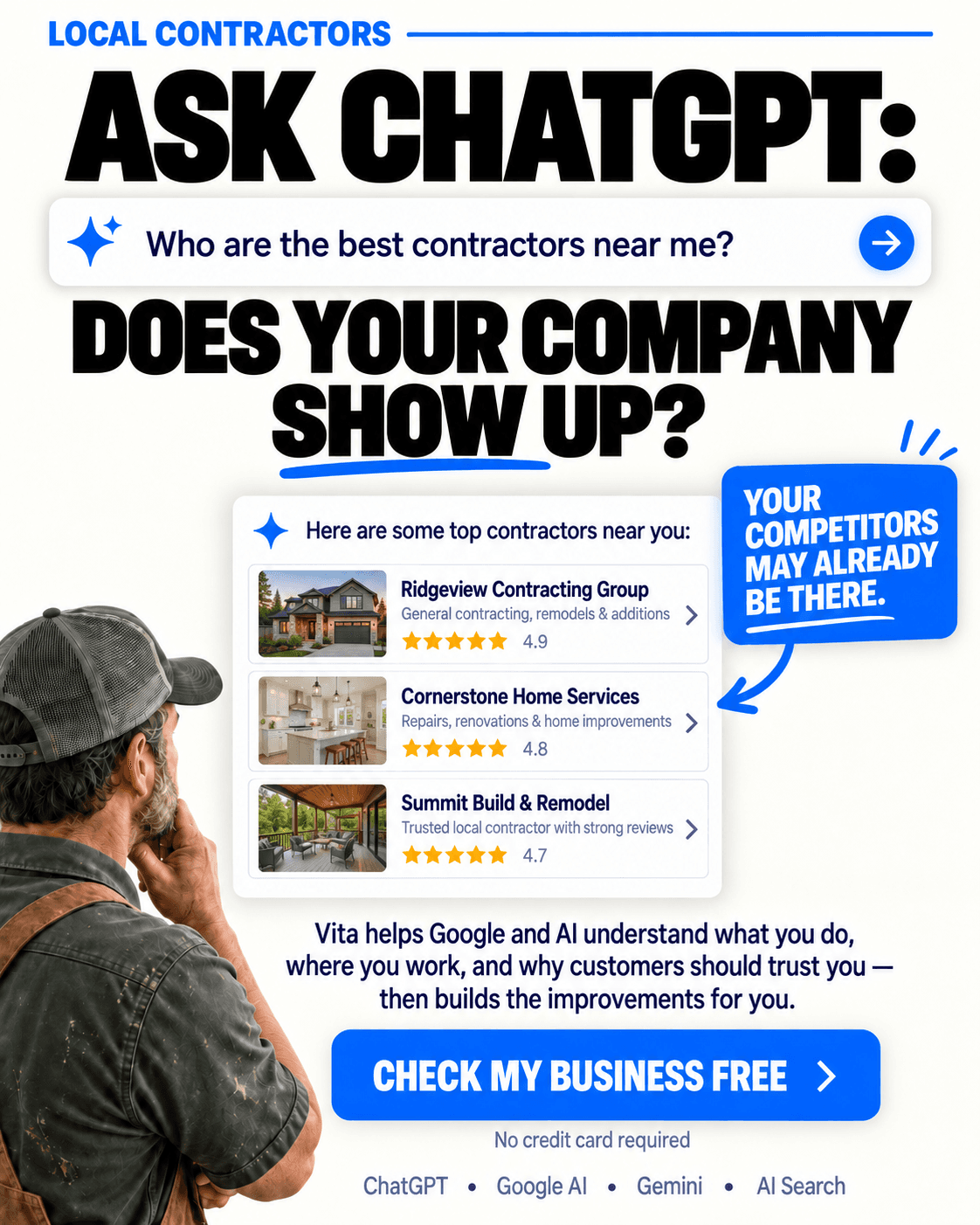 Ad image for Local contractors — Does your company show up?